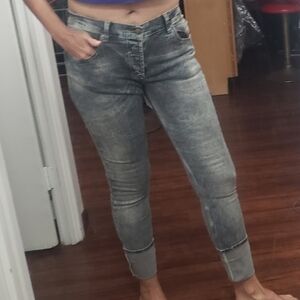 just cavalli vtg low waist extra fit cuffed Grey jeans 33/47